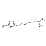 structure of CAS# 799260-51-8, 3-Isopropoxy-N-[(5-methyl-2-furyl)methyl]-1-propanamine;(3-Isopropoxy-propyl)-(5-methyl-furan-2-ylmethyl)-;(3-Isopropoxy-propyl)-(5-methyl-furan-2-ylmethyl)-amine;3-isopropoxy-N-((5-methylfuran-2-yl)methyl)propan-1-amine