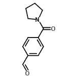 结构式 CAS# 80020-05-9, 4-(1-吡咯烷基羰基)苯甲醛