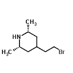 CAS 登录号：801159-41-1， (2R,6S)-4-(2-溴乙基)-2,6-二甲基哌啶
