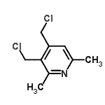 CAS 登录号：802045-00-7， 3,4-二(氯甲基)-2,6-二甲基吡啶