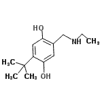 CAS 登录号：802049-87-2， 2-[(乙基氨基)甲基]-5-(2-甲基-2-丙基)-1,4-苯二酚