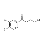 structure of CAS# 80212-12-0, 4-Chloro-1-(3,4-dichlorophenyl)-1-butanone;4-Chloro-1-(3,4-dichlorophenyl)-1-oxobutane