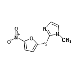 CAS 登录号：802329-14-2， 1-甲基-2-[(5-硝基-2-呋喃基)硫基]-1H-咪唑