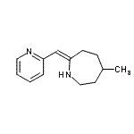 CAS 登录号：802852-35-3， (2Z)-5-甲基-2-(2-吡啶基甲基烯)氮杂环庚烷