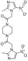 CAS#: 80348-51-2， 1,4-Bis((2-Methyl-5-Nitro-1H-Imidazol-1-Yl)Acetyl)Piperazine