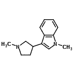 CAS 登录号：803650-01-3， 1-甲基-3-(1-甲基-3-吡咯烷基)-1H-吲哚