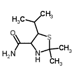 CAS 登录号：805985-76-6， 5-异丙基-2,2-二甲基-1,3-噻唑烷-4-甲酰胺