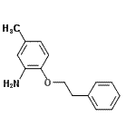 结构式 CAS# 806603-62-3, 5-甲基-2-(2-苯基乙氧基)苯胺