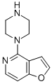 结构式 CAS# 81078-84-4, 4-哌嗪-1-基-呋喃并[3,2-c]吡啶