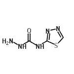 CAS 登录号：81091-59-0， N-(1,3,4-噻二唑-2-基)氨基甲酰肼