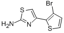 structure of CAS# 81216-90-2, 4-(3-Bromo-2-Thienyl)-1,3-Thiazol-2-Amine;4-(3-Bromo-2-Thienyl)-1,3-Thiazol-2-Ylamine;4-(3-BROMO-2-THIENYL)-1,3-THIAZOL-2-AMINE