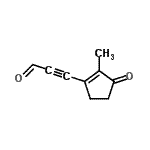 CAS#: 81280-46-8， 3-(2-Methyl-3-oxo-1-cyclopenten-1-yl)-2-propynal