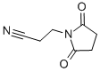 structure of CAS# 81416-12-8, Succinimidopropionitrile;3-(2,5-Dioxo-1-Pyrrolidinyl)Propanenitrile;3-Succinimidopropionitrile;Zinc01672182