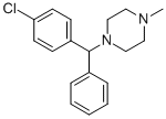structure of CAS# 82-93-9, Chlorcyclizine;1-[(4-Chlorophenyl)-Phenyl-Methyl]-4-Methyl-Piperazine;Pdsp2_000149;Aids-033660