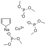 structure of CAS# 82149-18-6, Sodium(cyclopentadienyl)tris(dimethylphosphito)cobaltate;Sodium(Cyclopentadienyl)Tris(Dimethylphosphito)Cobaltate(I),98%;SODIUM(CYCLOPENTADIENYL)TRIS(DIMETHYLPHOSPHITO)COBALTATE (I);Sodium(Cyclopentadienyl)Tris(Dimethylphosphito)Cobaltate