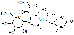 CAS#: 82358-93-8， 4-Methylumbelliferyl-Galactosyl(1-3)-N-Acetylgalactosaminide