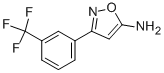 结构式 CAS# 82360-94-9, 3-(3-三氟甲基-苯基)-异恶唑-5-基胺