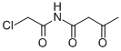 结构式 CAS# 82437-53-4, N-(2-氯乙酰基)-3-氧代丁酰胺
