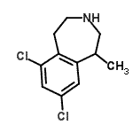 CAS 登录号：824430-66-2， 6,8-二氯-1-甲基-2,3,4,5-四氢-1H-3-苯并氮杂卓