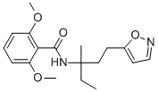 structure of CAS# 82558-50-7, Isoxaben;N-[3-(1-Ethyl-1-Methyl-Propyl)Isoxazol-5-Yl]-2,6-Dimethoxy-Benzamide;N-[3-(1-Ethyl-1-Methylpropyl)-5-Isoxazolyl]-2,6-Dimethoxybenzamide;Ee4071908
