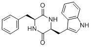 structure of CAS# 82597-82-8, Cyclo(-Phe-Trp);3-(Benzyl)-6-(1H-Indol-3-Ylmethyl)Piperazine-2,5-Quinone;2,5-Piperazinedione, 3-(1H-Indol-3-Ylmethyl)-6-(Phenylmethyl)-;Acon0_001421