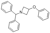 structure of CAS# 82622-43-3, 1-Benzhydryl-3-Phenoxy-Azetidine;1-(DIPHENYLMETHYL)-3-PHENOXY-AZETIDINE;1-Benzhydryl-3-Phenoxy-Azetidine