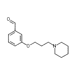 CAS 登录号：82625-43-2， 3-[3-(1-哌啶基)丙氧基]苯甲醛