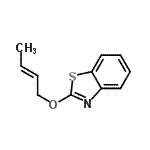 CAS 登录号：82679-45-6， 2-[(2E)-2-丁烯-1-基氧基]-1,3-苯并噻唑