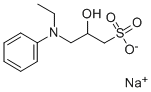 结构式 CAS# 82692-89-5, N-乙基-N-(2-羟基-3-磺基丙基)苯胺钠盐