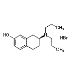 CAS 登录号：82730-73-2， (7S)-7-(二丙基氨基)-5,6,7,8-四氢-2-萘酚氢溴酸盐(1:1)