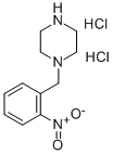 结构式 CAS# 827614-54-0, 1-(2-硝基苄基)哌嗪二盐酸盐