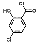 structure of CAS# 82944-13-6, 4-Chloro-2-hydroxybenzoyl chloride;4-chloro-2-hydroxybenzoyl chloride