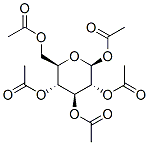 structure of CAS# 83-87-4, beta-D-Glucose Pentaacetate