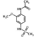CAS 登录号：83209-82-9， N-{2-甲氧基-4-[(甲基磺酰基)氨基]苯基}乙酰胺
