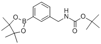 structure of CAS# 832114-05-3, 3-((N-Boc-Amino)Methyl)Phenylboronic Acid;3-(TERT-BUTOXYCARBONYLAMINO-METHYL)PHENYLBORONIC ACID, PINACOL ESTER;Tert-Butyl 3-(4,4,5,5-Tetramethyl-1,3,2-Dioxaborolan-2-Yl)Benzyl;3-(Tert-Butoxycarbonylaminomethyl)Phenylboronic Acid, Pinacol