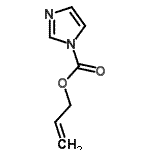 structure of CAS# 83395-39-5, Allyl 1H-imidazole-1-carboxylate;allyl 1H-imidazole-1-carboxylate