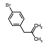 结构式 CAS# 83558-89-8, 1-溴-4-(2-甲基-2-丙烯-1-基)苯