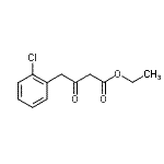 结构式 CAS# 83657-82-3, 乙基4-(2-氯苯基)-3-氧代丁酸酯