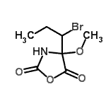 CAS#: 83791-34-8， 4-(1-Bromopropyl)-4-methoxy-1,3-oxazolidine-2,5-dione