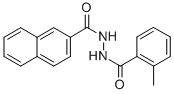 结构式 CAS# 83803-94-5, 2-(2-萘甲酰)-1-(邻甲苯甲酰)肼