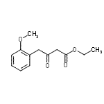 结构式 CAS# 83823-61-4, 乙基4-(2-甲氧基苯基)-3-氧代丁酸酯