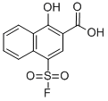 结构式 CAS# 839-78-1, 4-氟磺酰基-1-羟基-2-萘甲酸