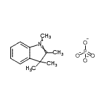 CAS 登录号：83968-89-2， 1,2,3,3-四甲基吲哚-1-鎓磷酸酯