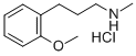 CAS 登录号：83979-29-7， 3-(O-甲氧基苯基)-N-甲基丙基胺盐酸盐