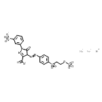 CAS#: 84030-06-8， Hydrogen sodium 5-oxo-4-[(4-{[2-(sulfonatooxy)ethyl]sulfonyl}phenyl)diazenyl]-1-(3-sulfonatophenyl)-4,5-dihydro-1H-pyrazole-3-carboxylate (1:2:1)