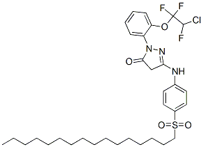 CAS#: 84100-61-8， 2-[2-(2-Chloro-1,1,2-Trifluoroethoxy)Phenyl]-5-[[4-(Hexadecylsulphonyl)Phenyl]Amino]-2,4-Dihydro-3H-Pyrazol-3-One