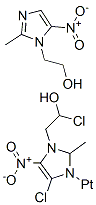 CAS 登录号：84151-71-3， 二氯二(2-甲基-5-硝基-1H-咪唑-1-乙醇-N3)铂