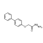 structure of CAS# 84161-08-0, 2-(4-Biphenylyloxy)acetohydrazide;2-([1,1'-biphenyl]-4-yloxy)acetohydrazide;2-(1,1'-biphenyl-4-yloxy)acetohydrazide;2-(4-biphenylyloxy)acetohydrazide