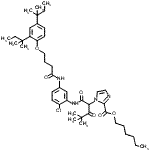 CAS#: 84184-25-8， Hexyl 1-(1-{[5-({4-[2,4-bis(2-methyl-2-butanyl)phenoxy]butanoyl}amino)-2-chlorophenyl]amino}-4,4-dimethyl-1,3-dioxo-2-pentanyl)-1H-imidazole-2-carboxylate