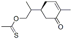 CAS 登录号：84473-67-6， S-[2-(4-甲基-5-氧代-3-环己烯-1-基)丙基]硫代乙酸酯